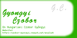 gyongyi czobor business card